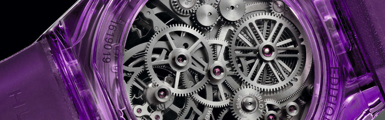 宇舶Big Bang紫色藍寶石陀飛輪腕錶