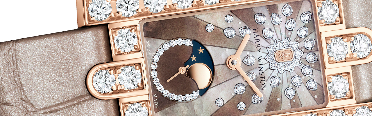 海瑞溫斯頓第五大道Avenue Classic系列月相功能腕錶