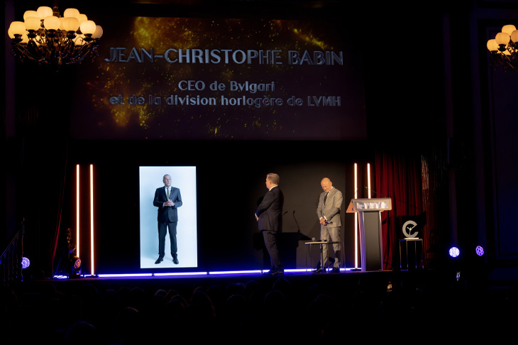 榮獲Montre de l’Année年度腕錶大獎「年度人物」／寶格麗全球總裁暨LVMH集團腕錶部門執行長Jean-Christophe Babin