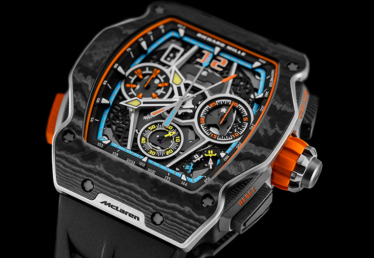 RICHARD MILLE RM 65-01 McLaren W1⾃動上鍊雙秒追針計時碼錶