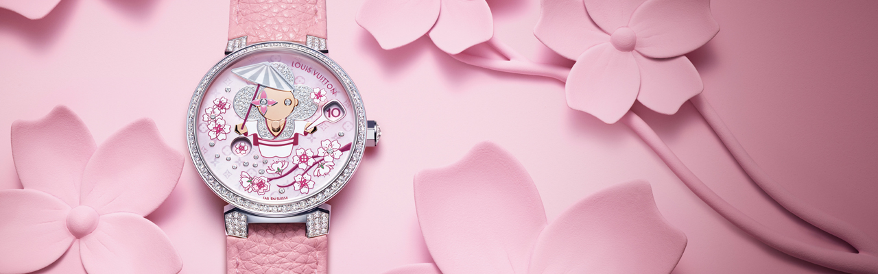 路易威登Tambour Slim Vivienne跳時腕錶