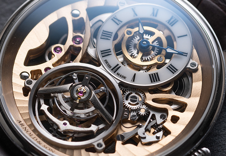 ARNOLD & SON Ultrathin Tourbillon Skeleton超薄陀飛輪鏤空腕錶
