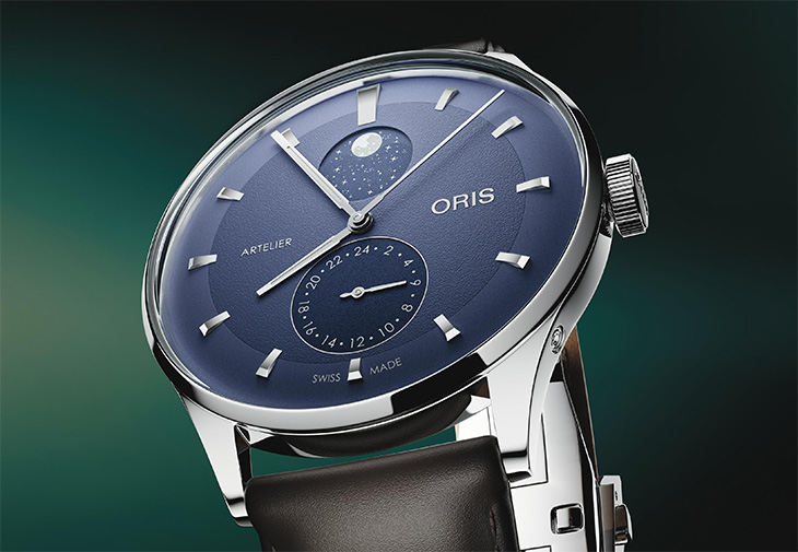 ORIS Artelier雙時區月相腕錶