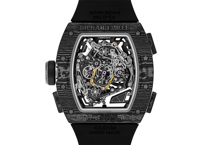 RICHARD MILLE RM 43-01 Ferrari陀飛輪雙秒追針計時碼錶
