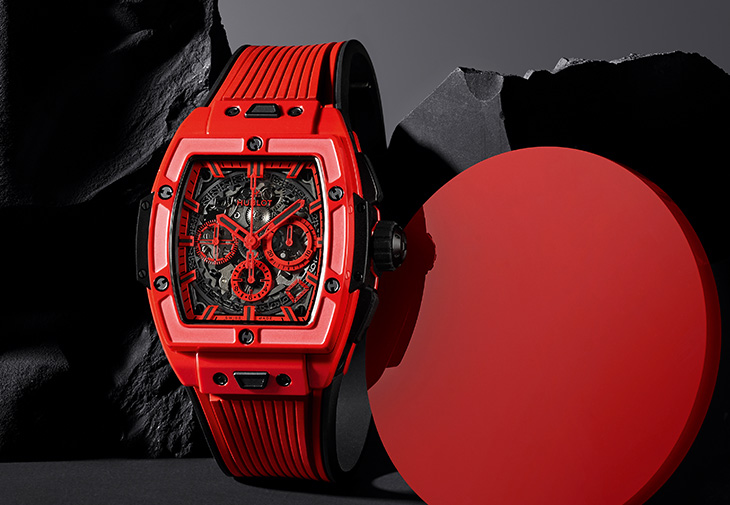 宇舶HUBLOT Spirit of Big Bang魔力紅陶瓷計時碼錶