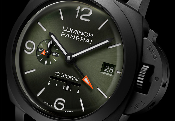 PANERAI沛納海Luminor系列陶瓷腕錶Dieci Giorni GMT