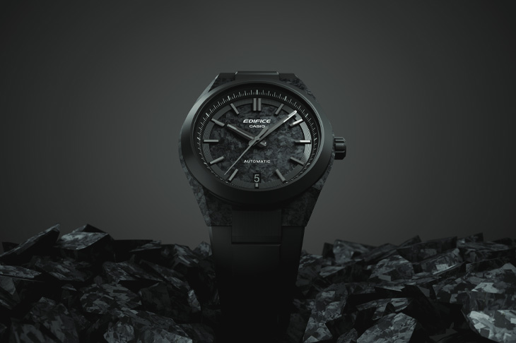 卡西歐CASIO EFK-100系列「鍛造碳」機械腕錶