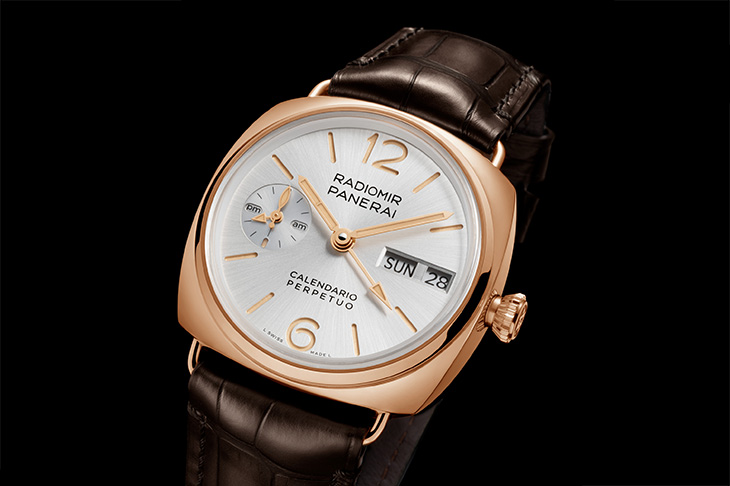 沛納海首款Radiomir萬年曆兩地時間腕錶PAM01453