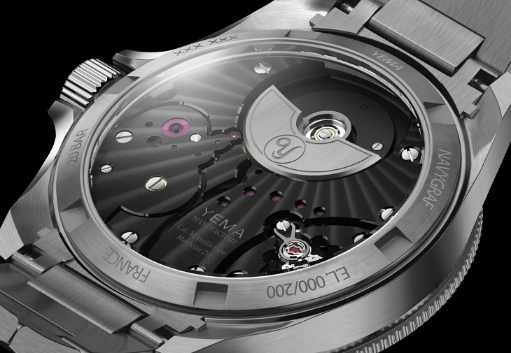 YEMA野馬錶NavyGraf Pearl CMM.20 海軍藍母貝限量版