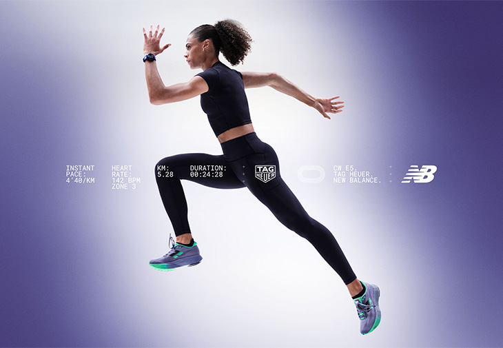 TAG Heuer泰格豪雅Connected Calibre E5智能腕錶× New Balance聯名款 FuelCell SuperComp Elite v5專業跑鞋