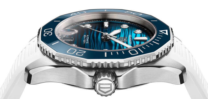 TAG Heuer泰格豪雅Aquaracer 36毫米漸層藍面腕錶