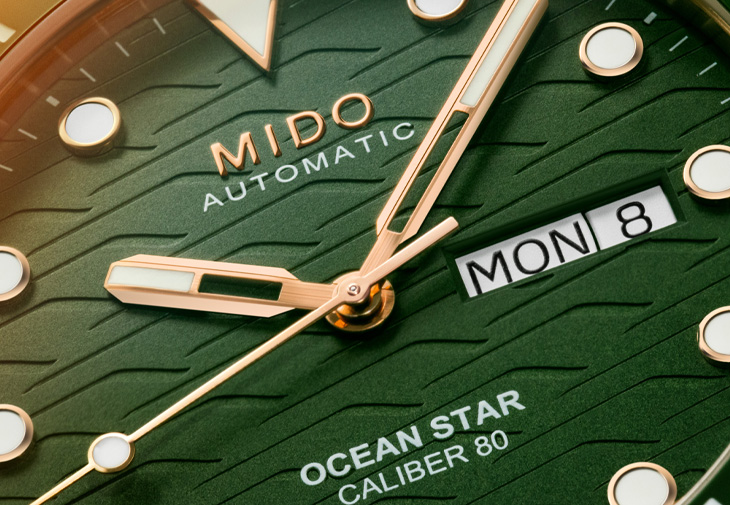 MIDO美度表Ocean Star 200C山湖綠金新色腕錶