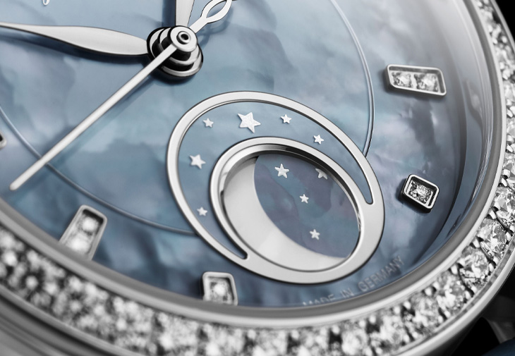 GLASHÜTTE ORIGINAL格拉蘇蒂原創Serenade Luna Skyline Blue小夜曲月相腕錶