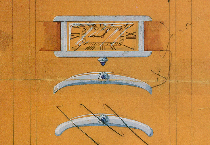 CARTIER 卡地亞 Santos Tank Baignoire 造型