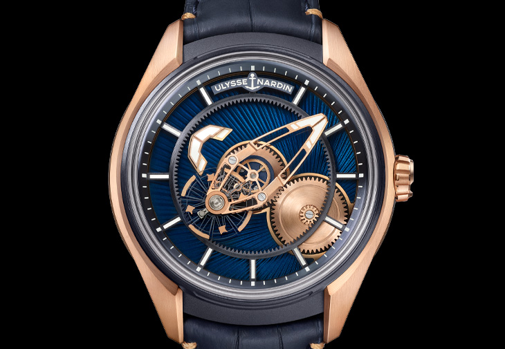 雅典錶ULYSSE NARDIN Freak X 奇想系列玫瑰金琺瑯腕錶