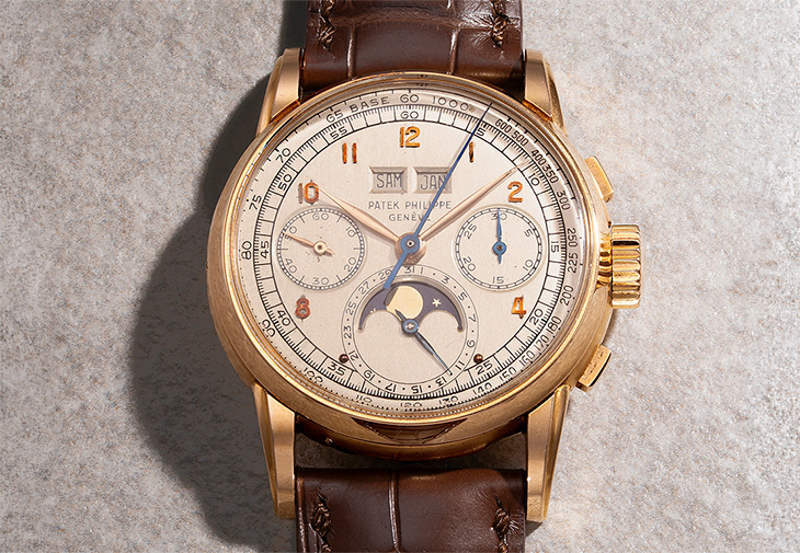 PATEK PHILIPPE百達翡麗「The Pink First Series」玫瑰金萬年曆計時腕錶