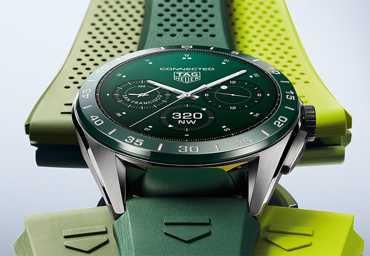 TAG Heuer Connected Calibre E4智能腕錶45毫米綠色