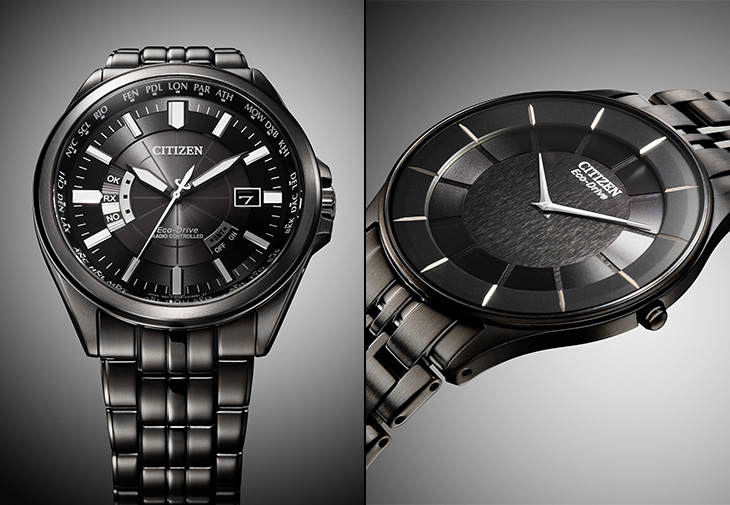 CITIZEN星辰表All Black光動能腕錶