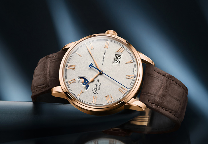 格拉蘇蒂原創GLASHÜTTE ORIGINAL Senator Excellence Panorama Date Moon Phase 議員卓越大日曆月相腕錶