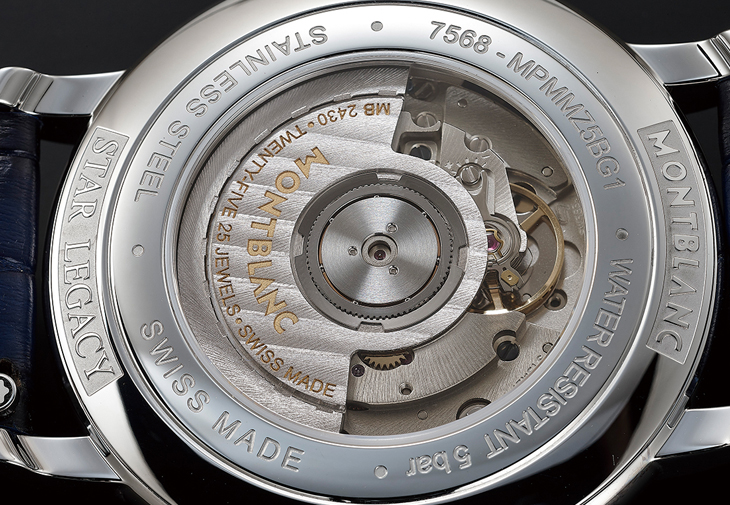 萬寶龍MONTBLANC明星傳承系列全日曆腕錶午夜藍