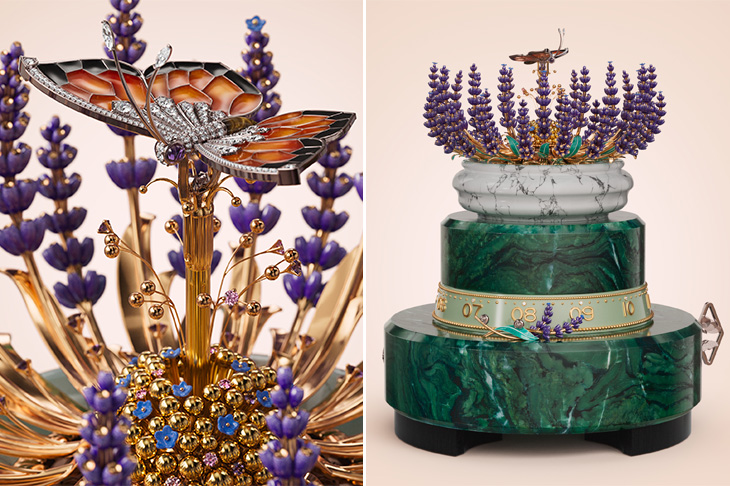 以自動機械與彩繪琺瑯演繹自然之美／梵克雅寶新作Brassée de Lavande