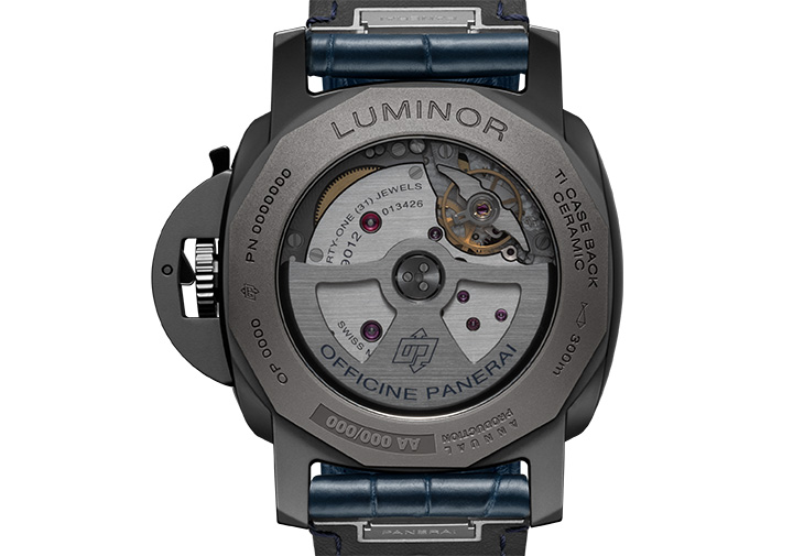 沛納海Luminor Marina系列錶款Luminor兩地時間陶瓷腕錶