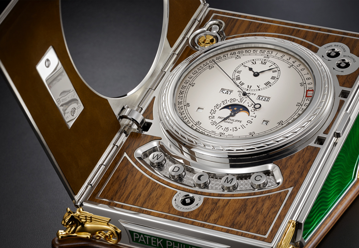 PATEK PHILIPPE百達翡麗27000M-001萬年曆跳秒桌鐘