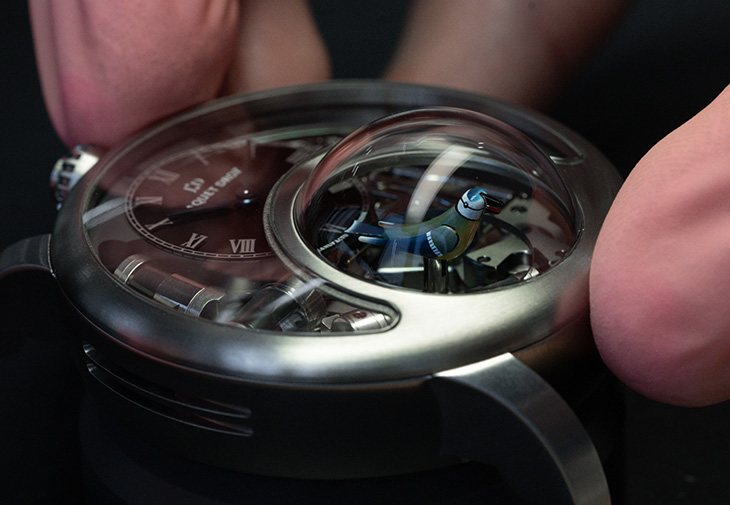 雅克德羅JAQUET-DROZ時光之鳥鈦金屬腕錶