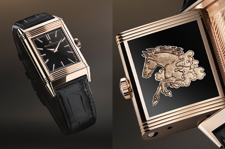 琺瑯與手工金雕藝術 積家Reverso翻轉系列馬年特別版腕錶