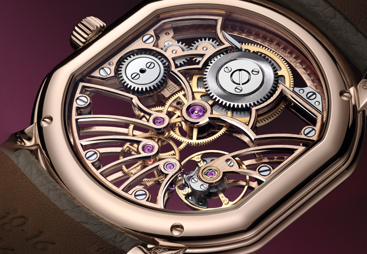 DANIEL ROTH Extra Plat Rose Gold Skeleton