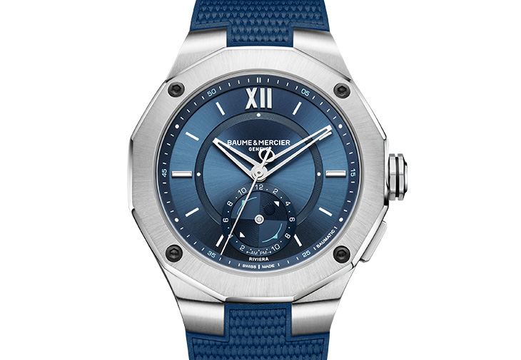 BAUME & MERCIER名士利維拉系列Baumatic潮汐顯示自動上鍊腕錶
