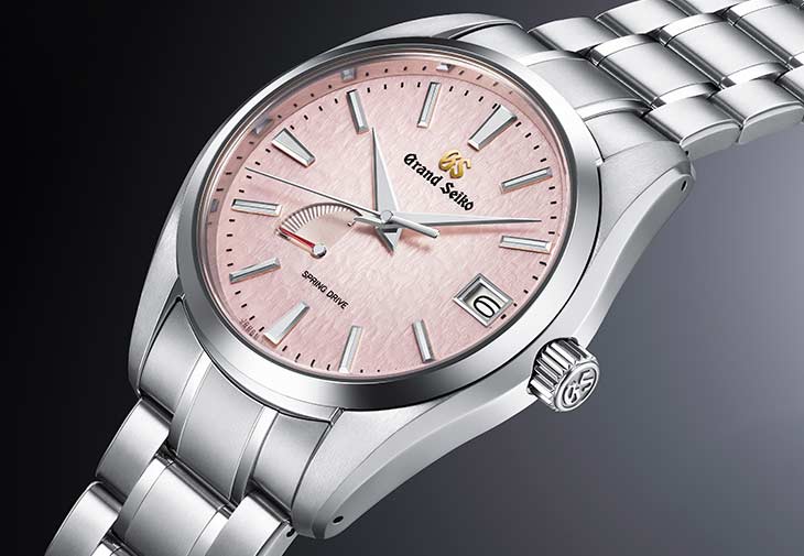 GRAND SEIKO粉色雪花腕錶型號SBGA497