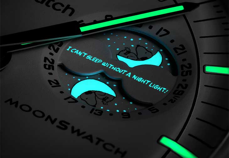 SWATCH 史努比Bioceramic MoonSwatch Mission To The Moonphase月相腕錶