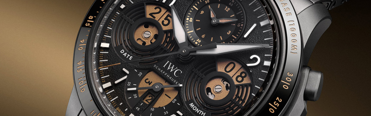 IWC萬國錶飛行員萬年曆數字日期月份高性能計時腕錶