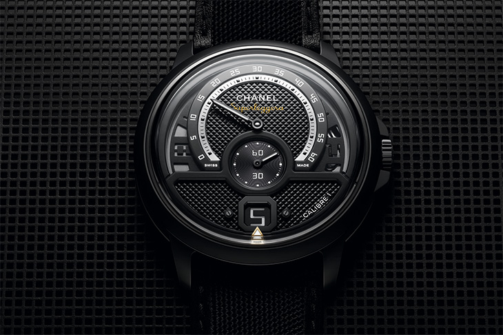 CHANEL香奈兒Monsieur Superleggera深邃黑腕錶