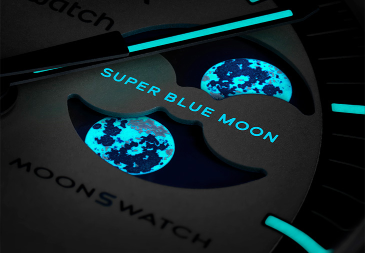 Swatch BIOCERAMIC MOONSWATCH MISSION TO THE SUPER BLUE MOONPHASE腕錶