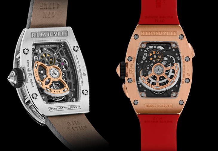 RICHARD MILLE RM 07-01白金方形切割鑽石款 RM 037紅金雪花鑲鑽款