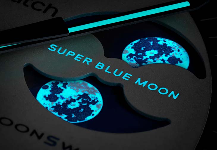 SWATCH Bioceramic MoonSwatch MISSION TO THE SUPER BLUE MOONPHASE腕錶