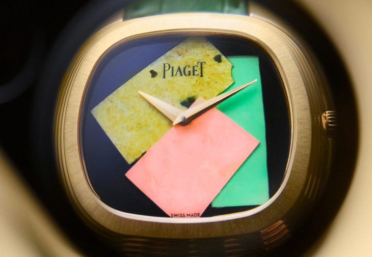 PIAGET伯爵錶Andy Warhol 18K黃金彩色寶石面盤自動上鍊腕錶