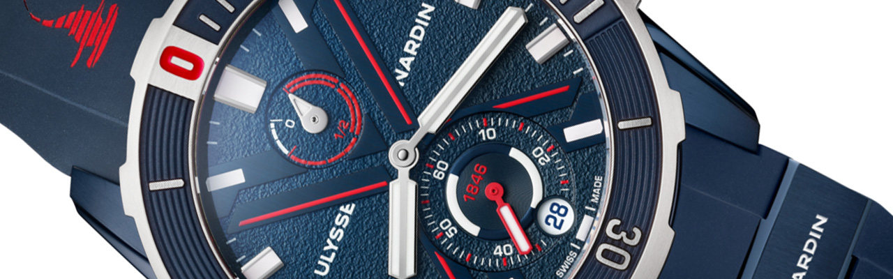 雅典錶ULYSSE NARDIN Diver腕錶錘頭鯊特別款