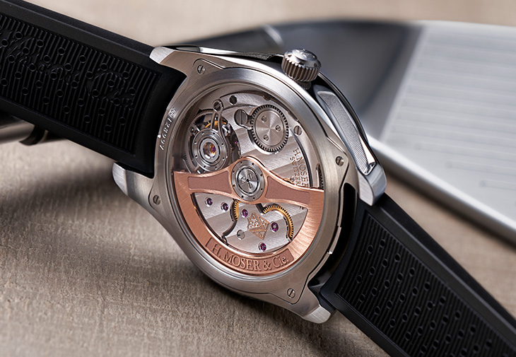 亨利慕時H. MOSER & CIE.開拓者系列陀飛輪北極藍腕錶
