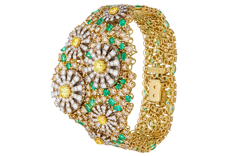 DAMIANI戴美安妮Margherita瑪格麗特雛菊沙漠花園高級珠寶神祕錶