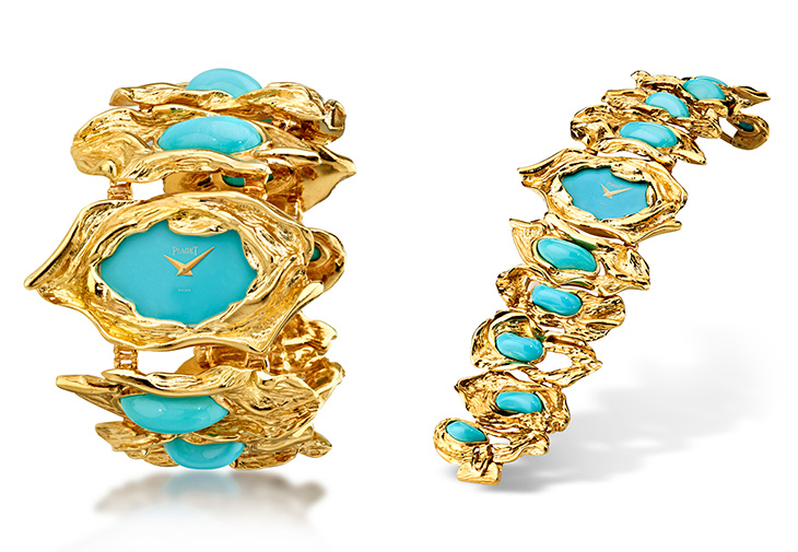 PIAGET伯爵錶Sixtie系列18K玫瑰金土耳其石錶