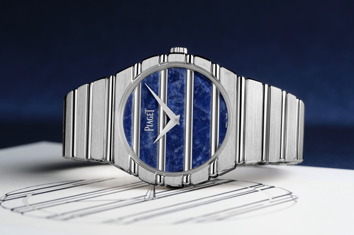 橫向圓模條紋重塑優雅運動風／ PIAGET Polo系列腕錶
