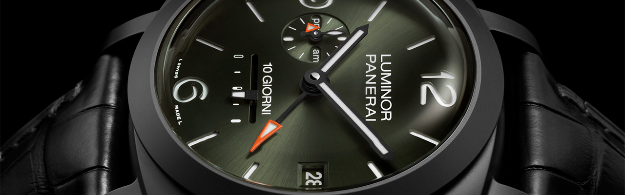 PANERAI沛納海Luminor系列陶瓷腕錶Dieci Giorni GMT