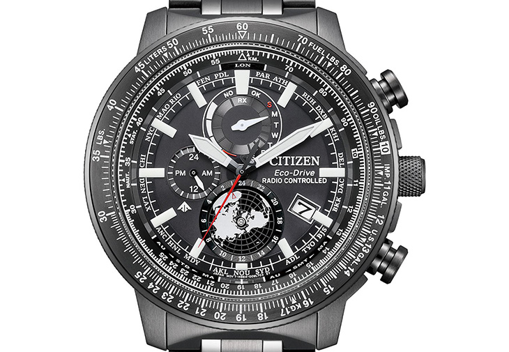 CITIZEN PROMASTER光動能全球電波對時飛行腕錶BY3005-56G