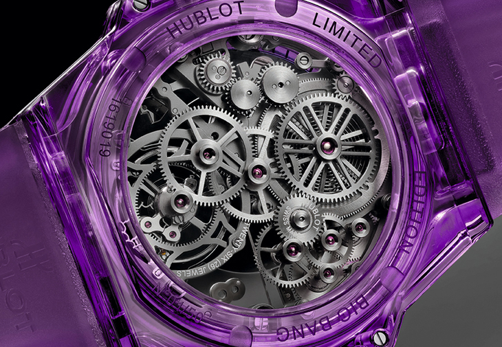 HUBLOT Big Bang紫色藍寶石陀飛輪腕錶