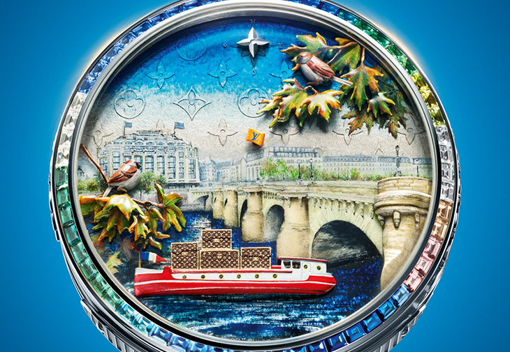 路易威登LOUIS VUITTON Escales autour du Monde系列 Escale au Pont-Neuf懷錶