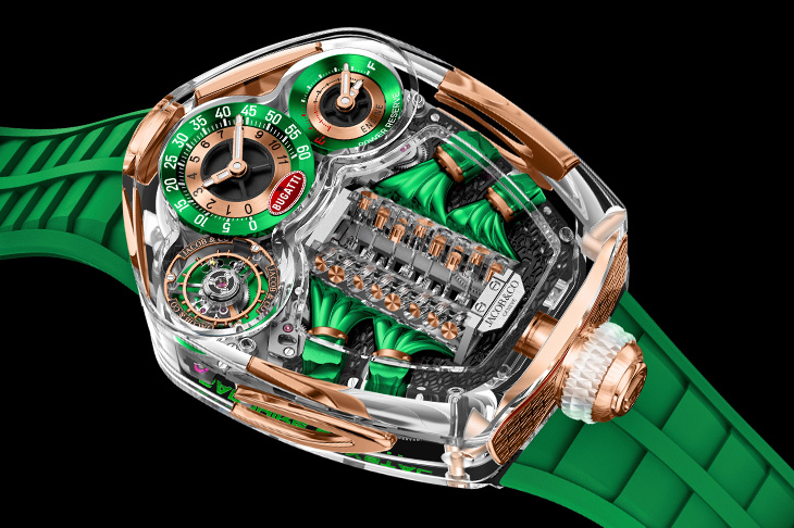 JACOB & CO. Bugatti Tourbillon藍寶石水晶腕錶