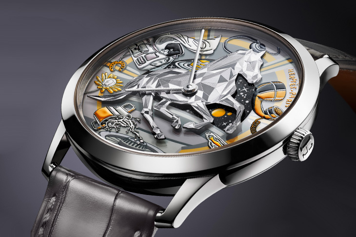 浩瀚星海中的銀色駿馬  愛馬仕Slim d’Hermès Faubourg of Dreams限量腕錶